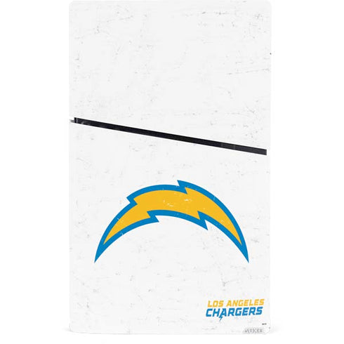 NFL Los Angeles Chargers Distressed PS5 Slim Digital Edition Bundle Skin